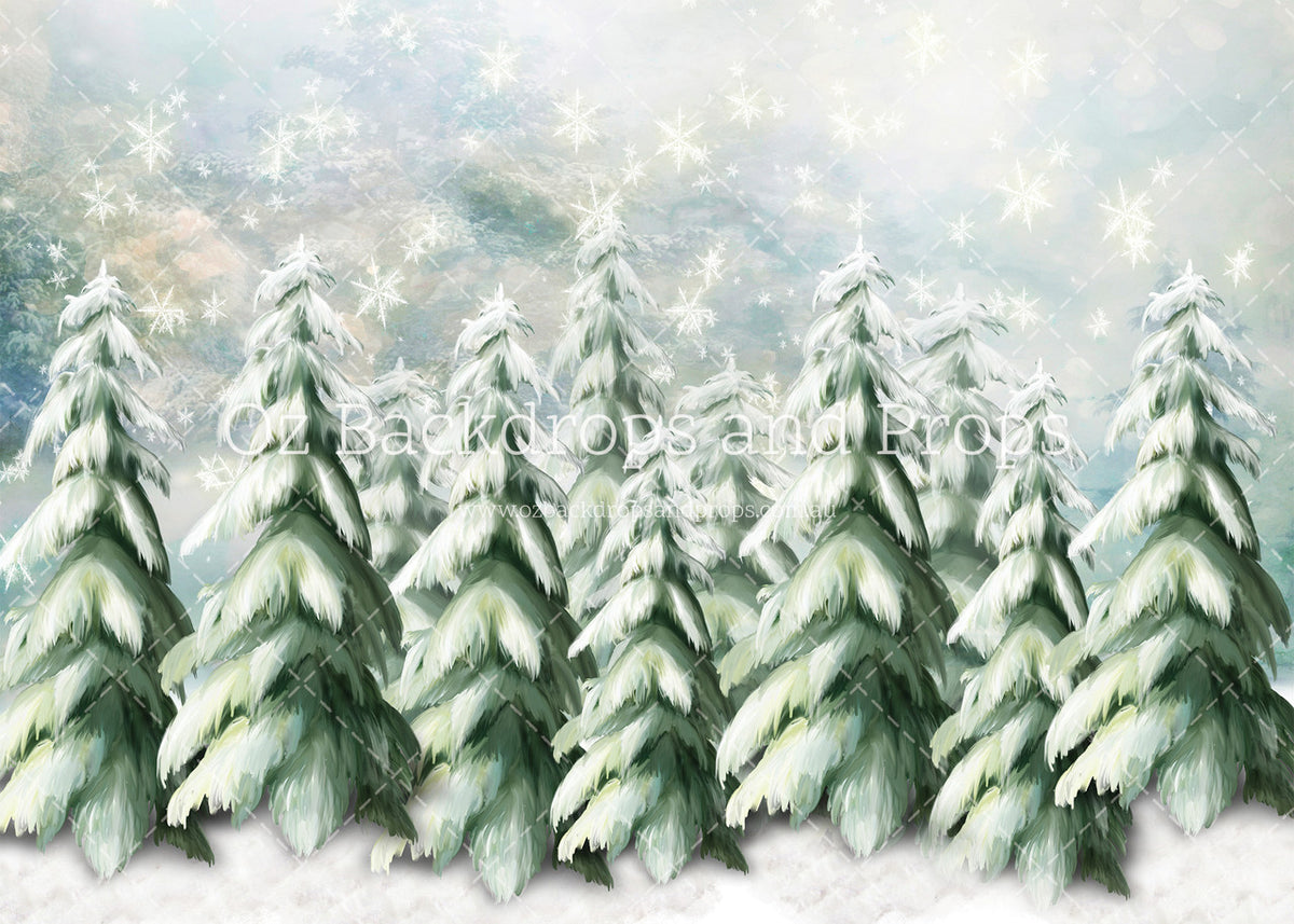 Soft Snowfall Pines