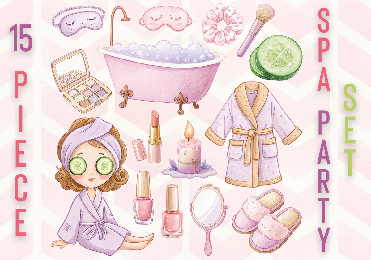 Spa Party Cutout Set (15 Piece)