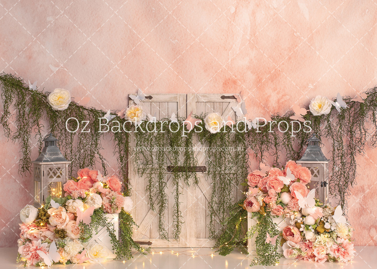 Spring Barn Doors Peach