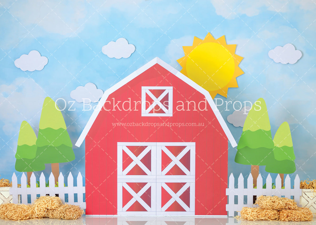 Sunny Red Barn