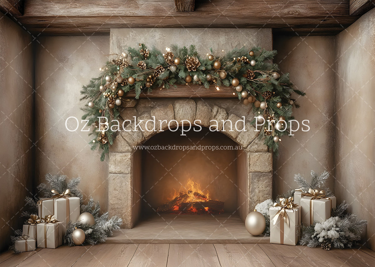 Sweet and Simple Fireplace