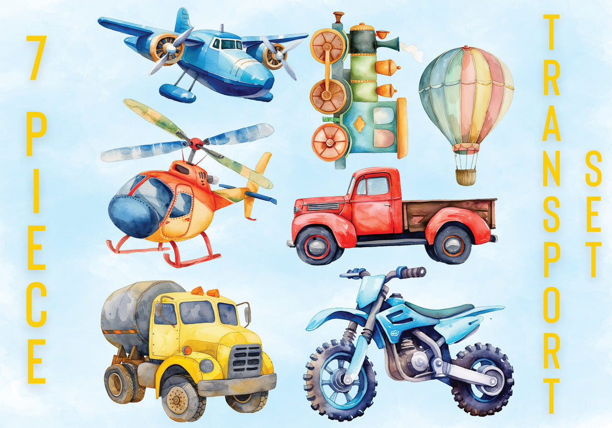 Transportation Cutout Set (7 Piece)