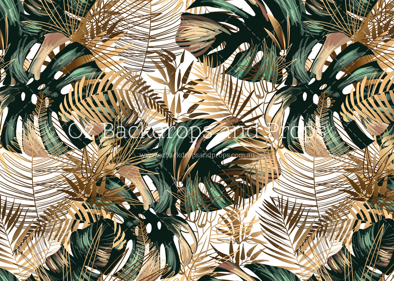 Tropical Green & Gold