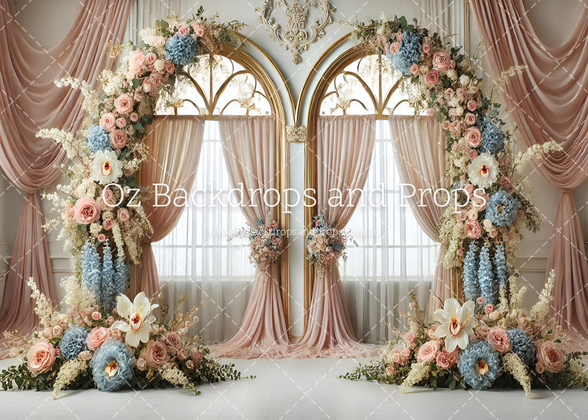 Twin Floral Panes