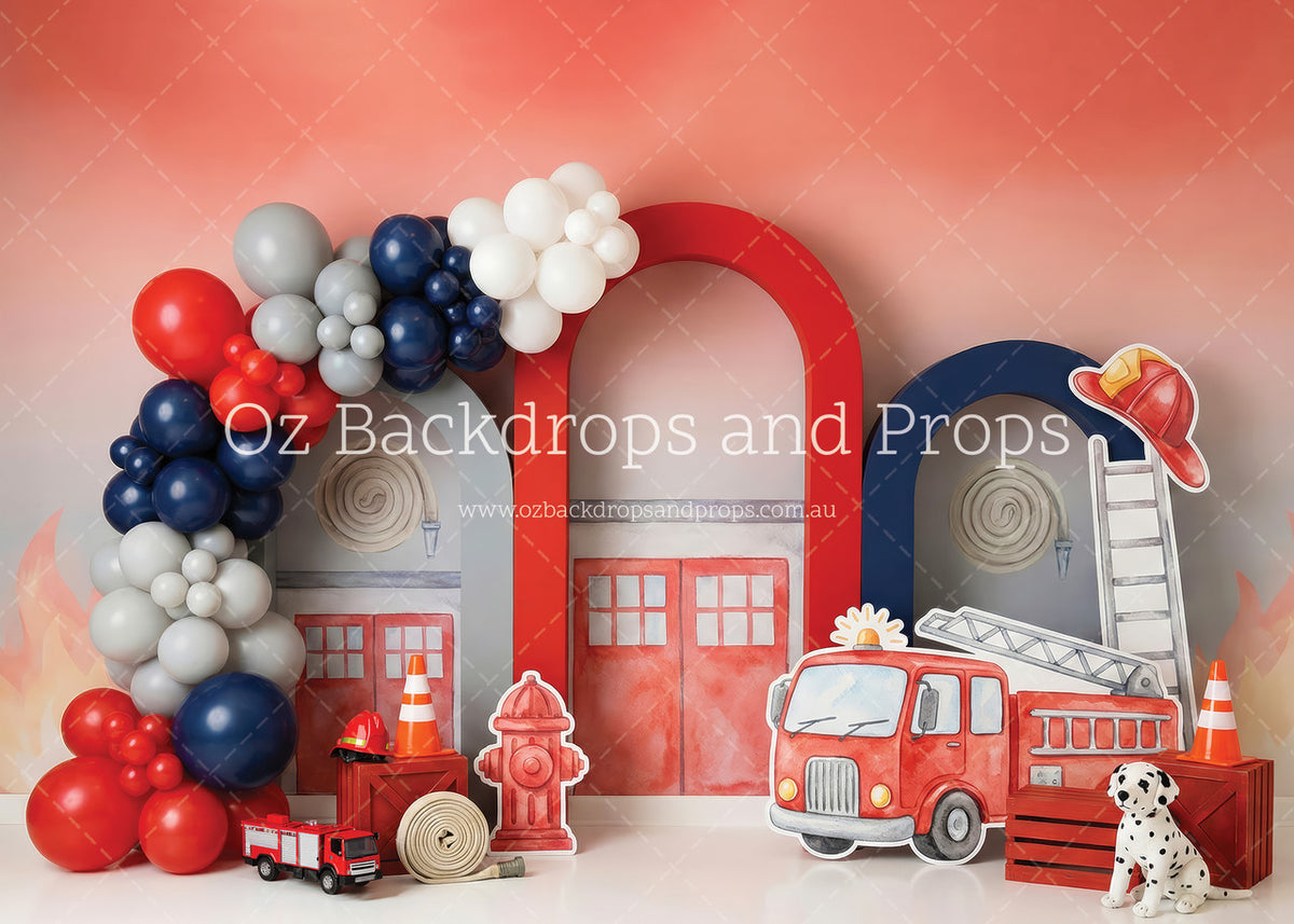 Watercolour Fire House