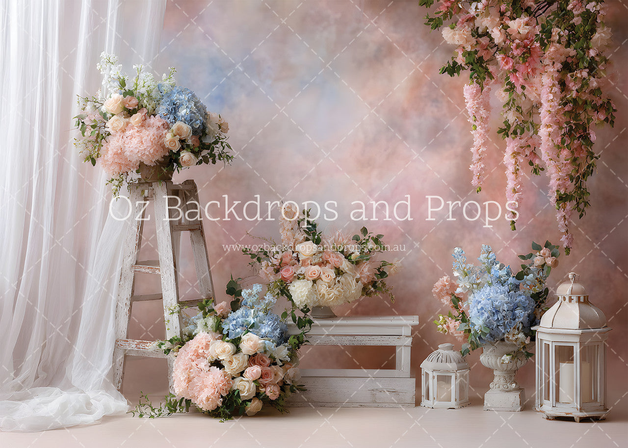 Weathered Ladder Florals