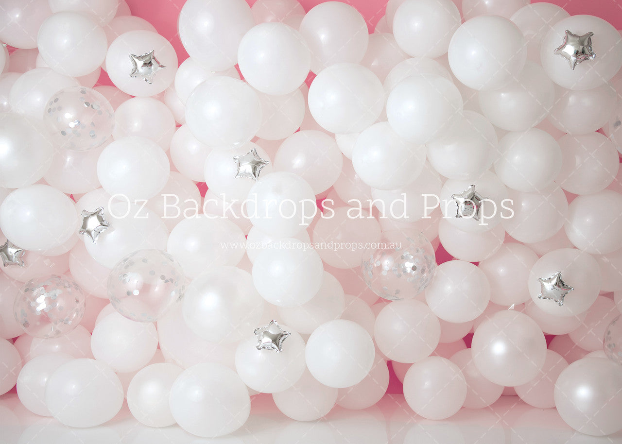 White Balloon Wall