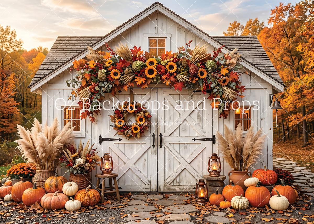 White Fall Barn