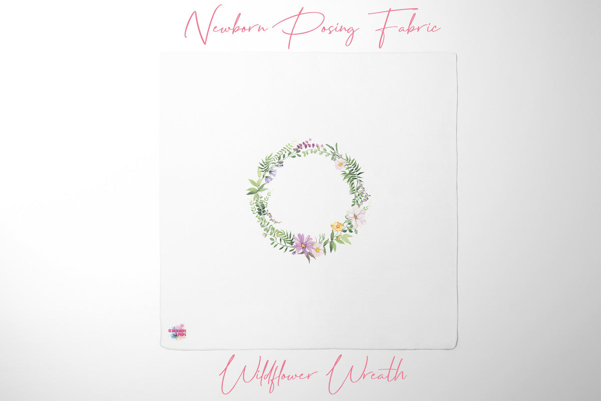 Wildflower Wreath - Newborn Posing Fabric