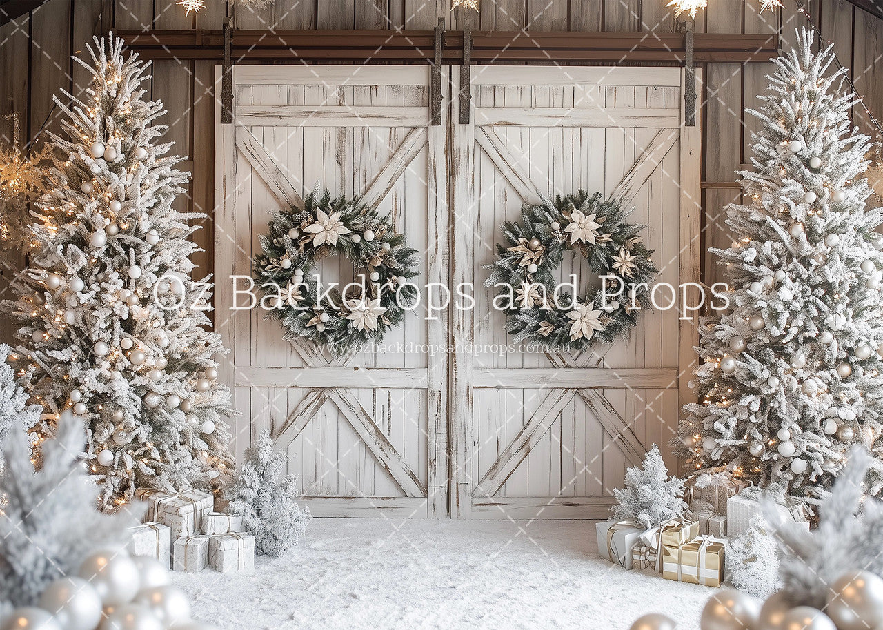 Winter White Barn