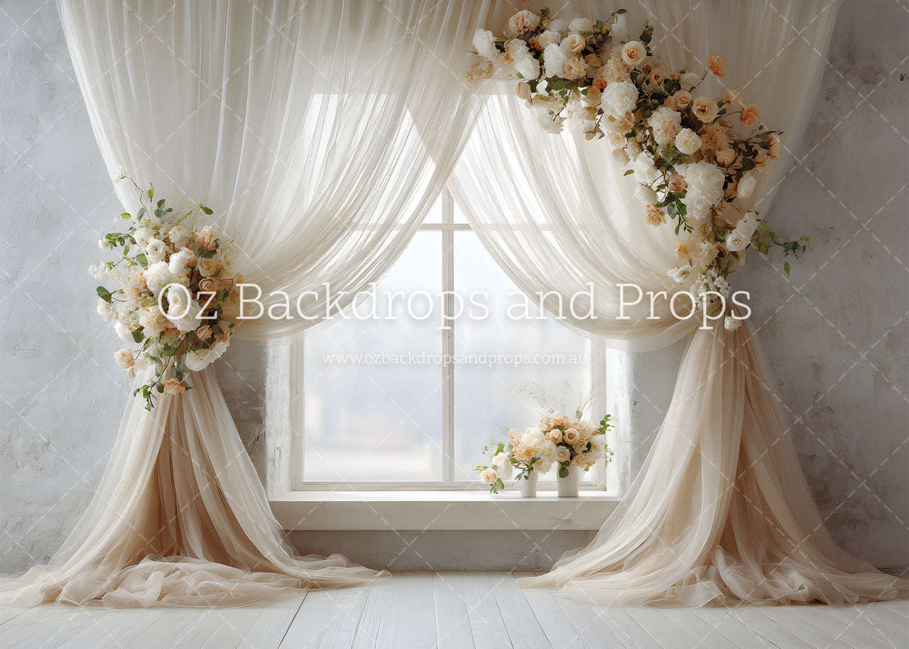 Wispy White Window