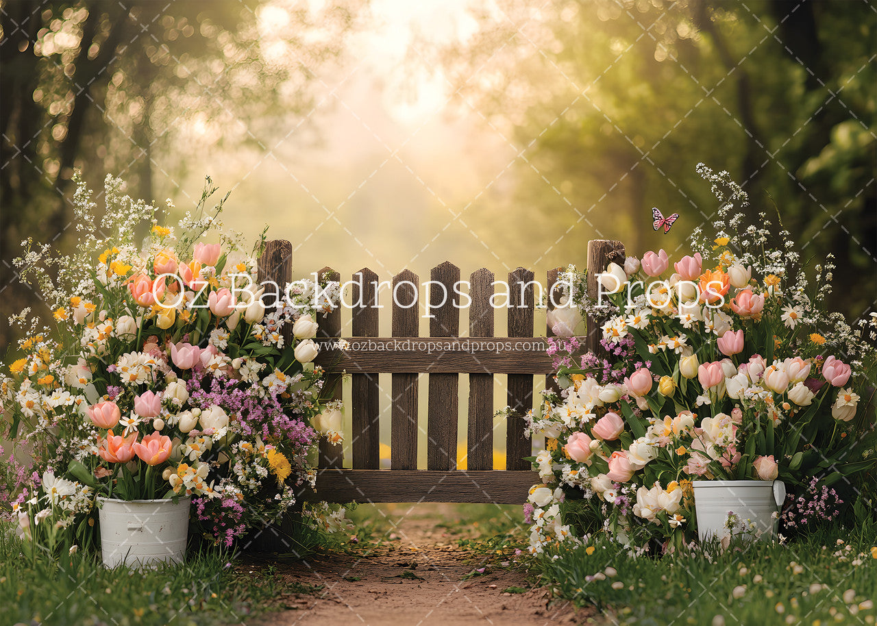 Wooden Fence Florals
