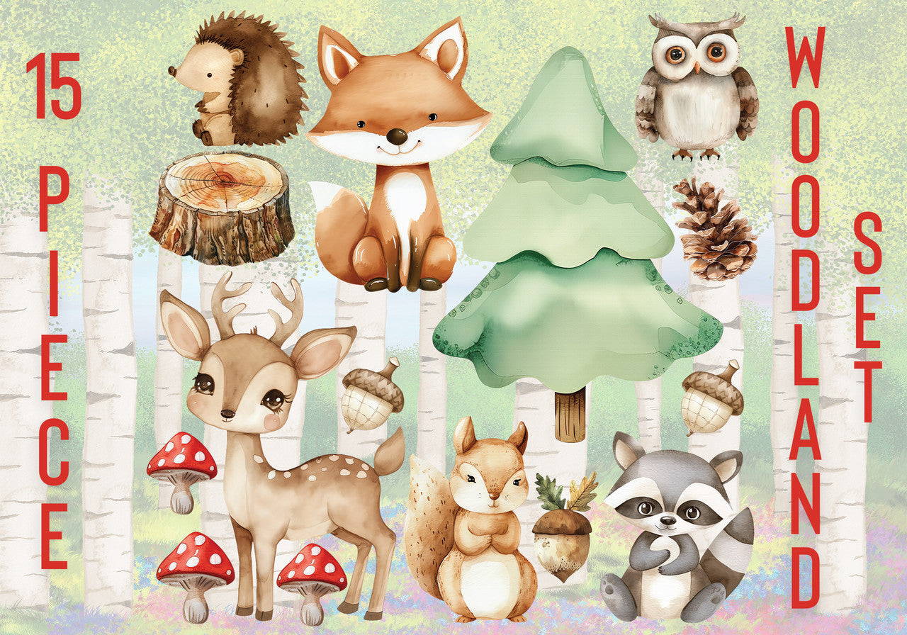 Woodland Cutout Set (15 Piece)