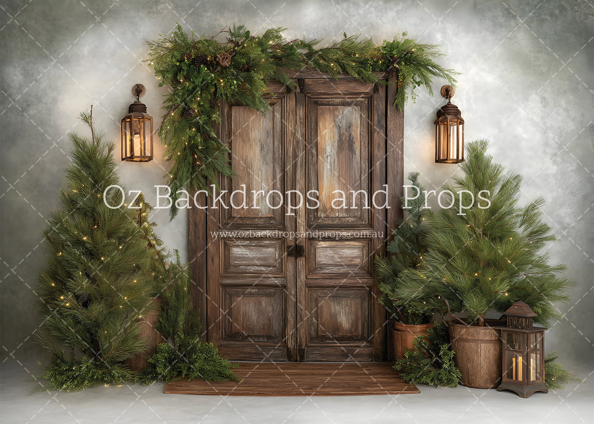 Woodsy Winter Door