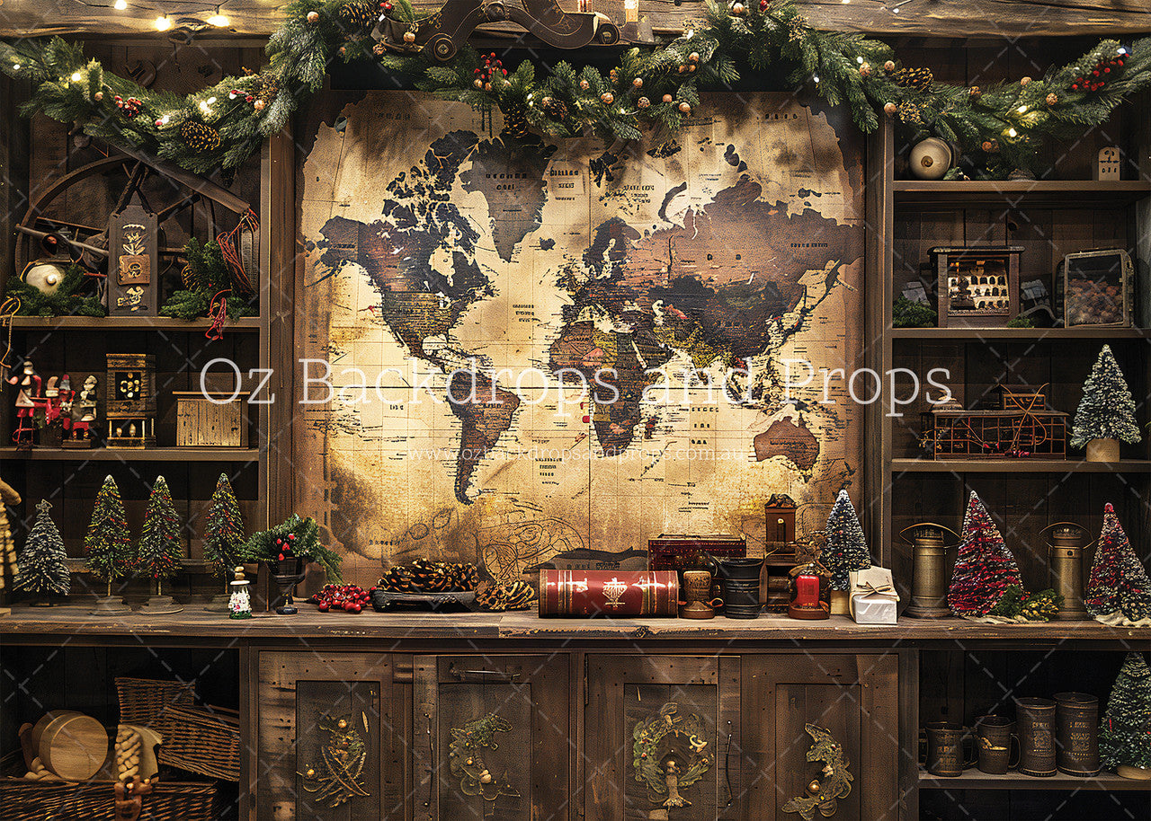 World Map Christmas