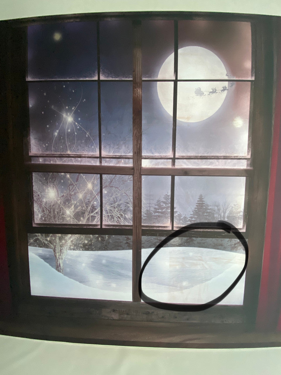 FABRIC SLEEVE 1.5x2m Santa Sighting - Print Fault