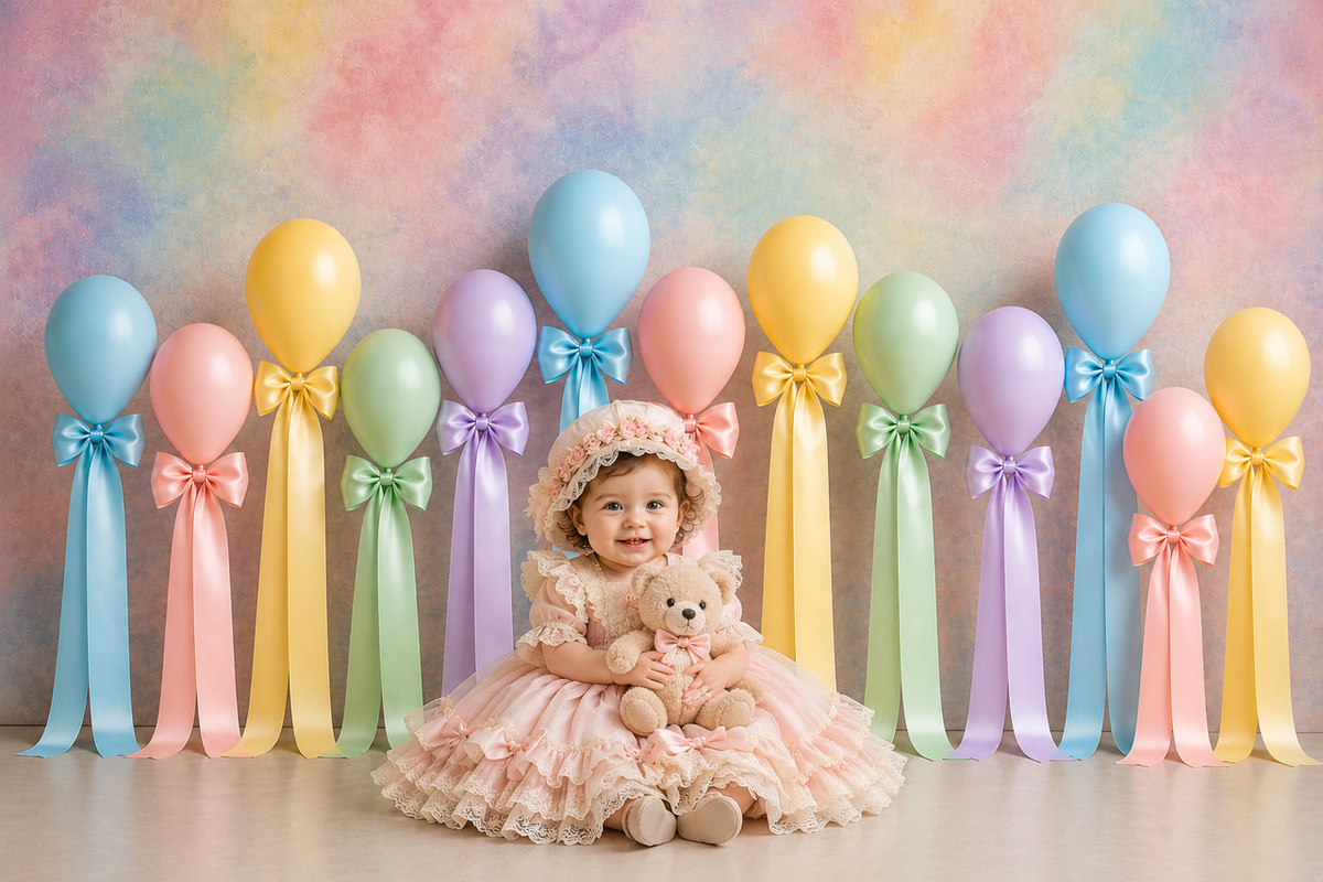 Pastel Bow Balloons