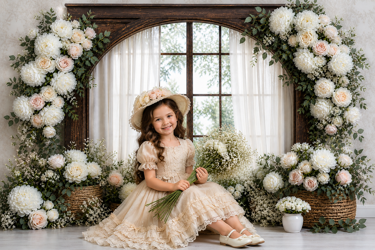 Luscious Blooms Window