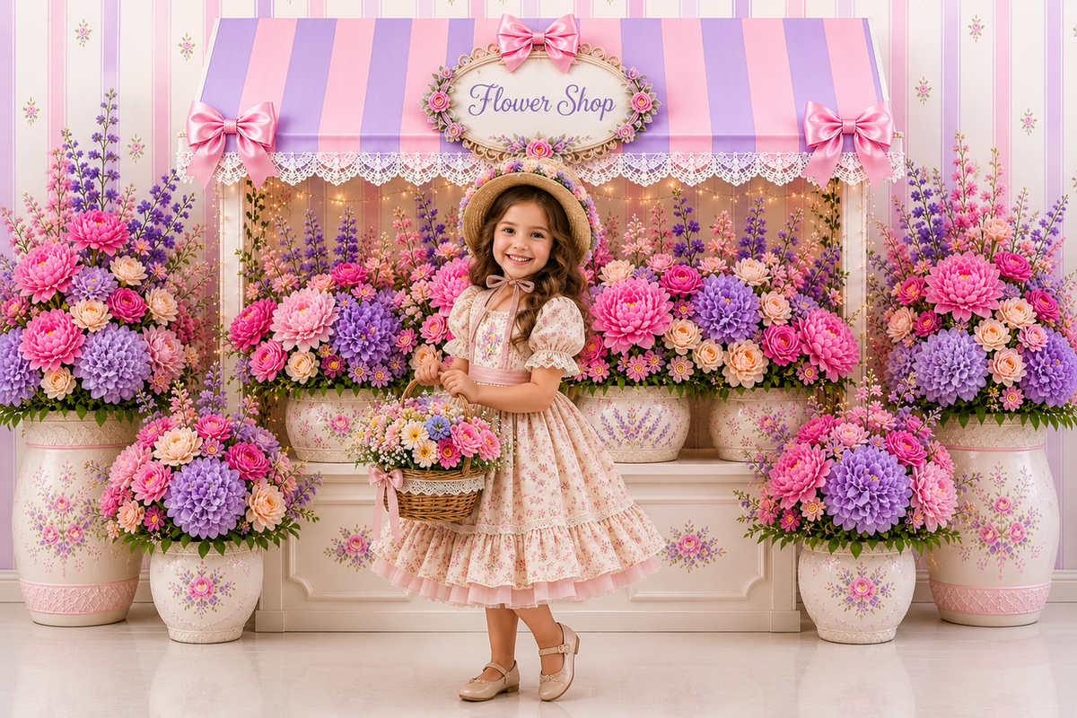 Pink and Purple Flower Shop